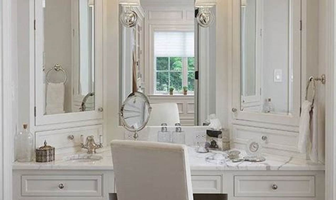 Bathroom Vanity With Seating Area