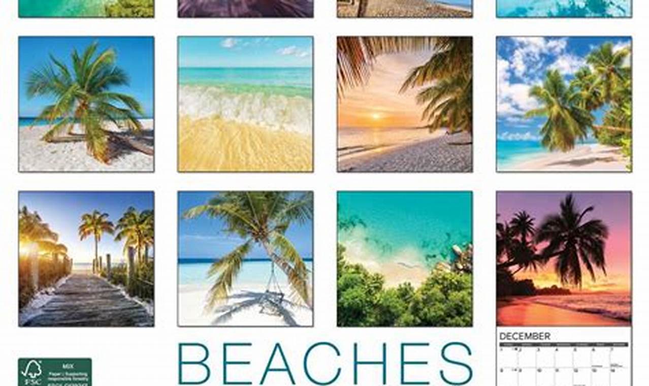 Beaches Calendar 2024 Tacoma