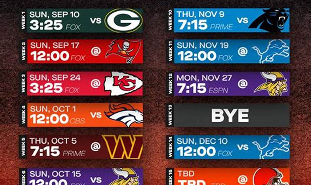 Bears 2024 Season Schedule