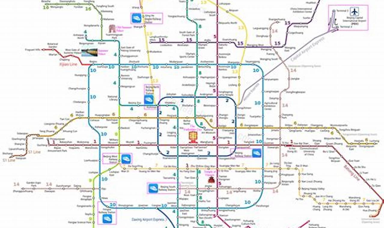 Beijing Subway Map 2024
