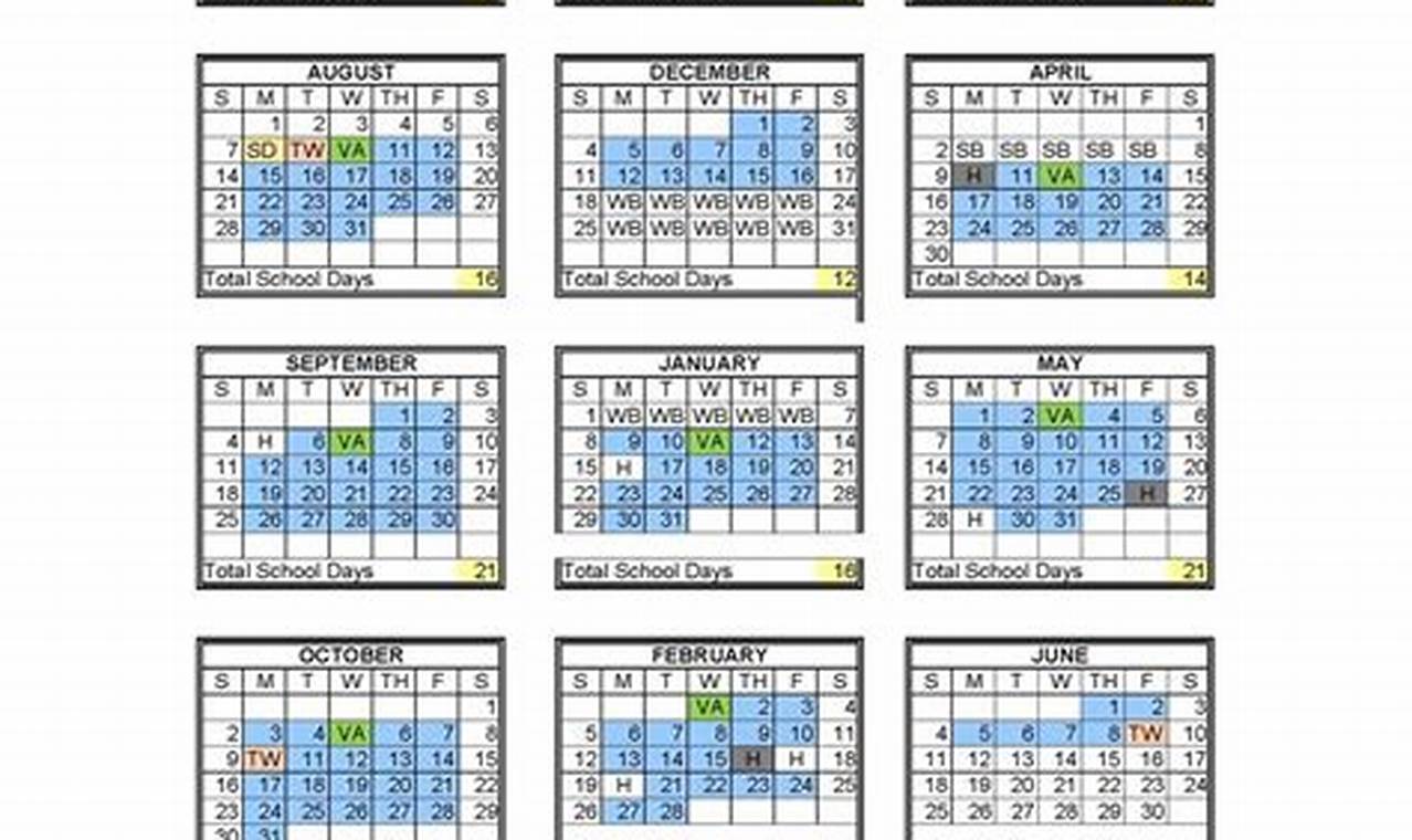 Belleville School Calendar 2024-2024