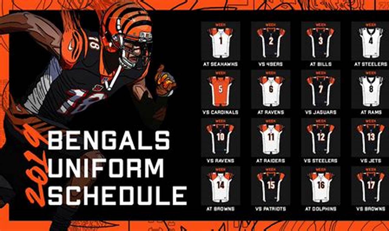 Bengals 2024 Uniform Schedule