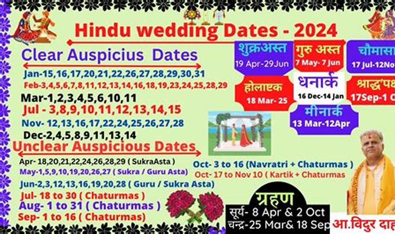 Best Marriage Dates In 2024 Hindu Calendar