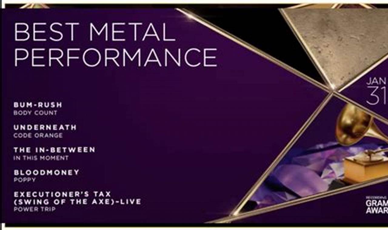 Best Metal Performance Grammy 2024