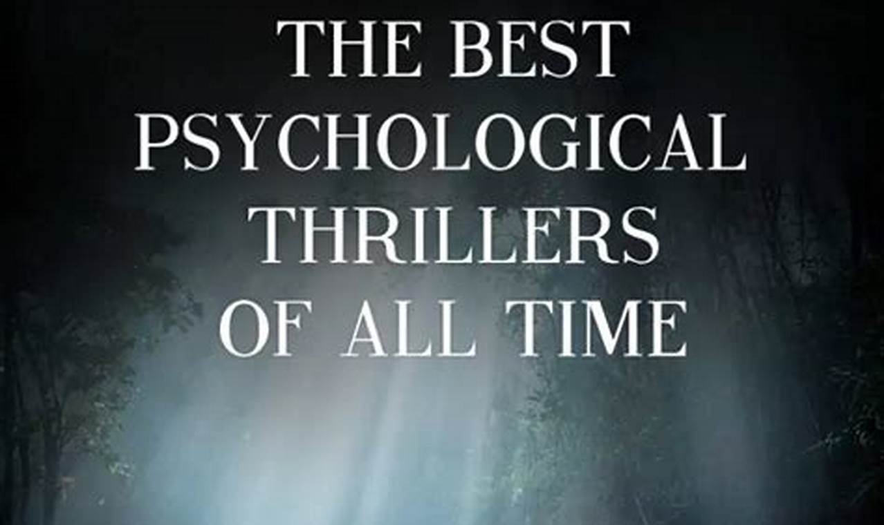 Best New Psychological Thrillers Books 2024
