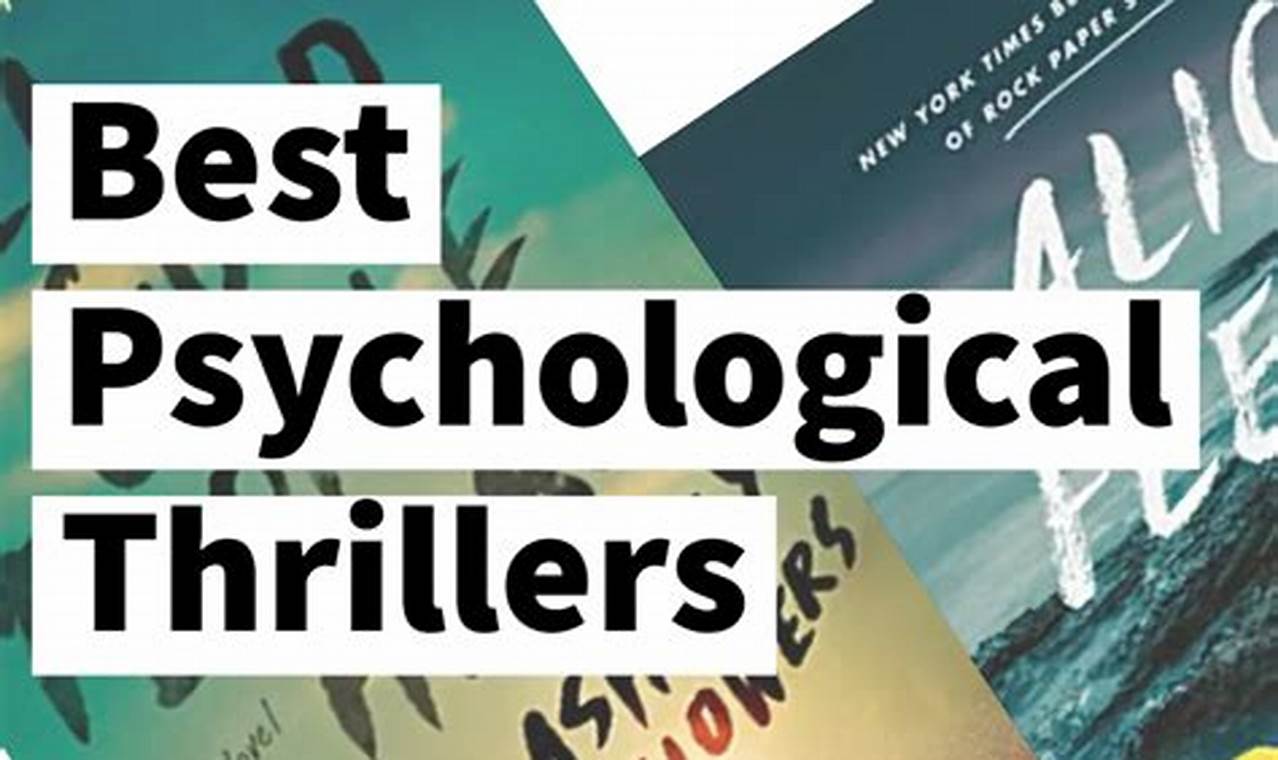 Best Psychological Thrillers Books 2024