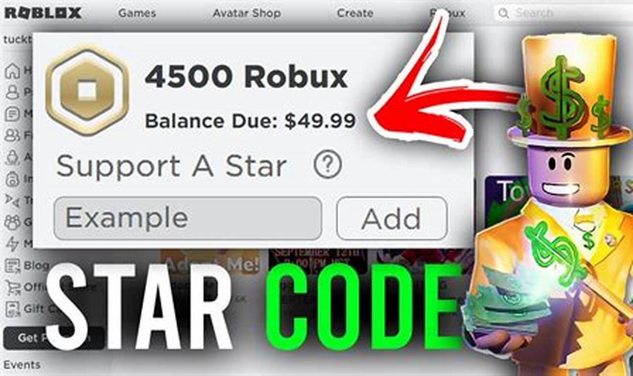 Best Star Codes For Roblox 2024