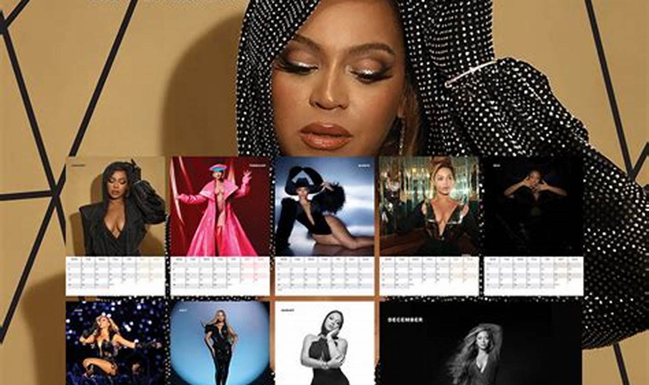 Beyonce Calendar 2024