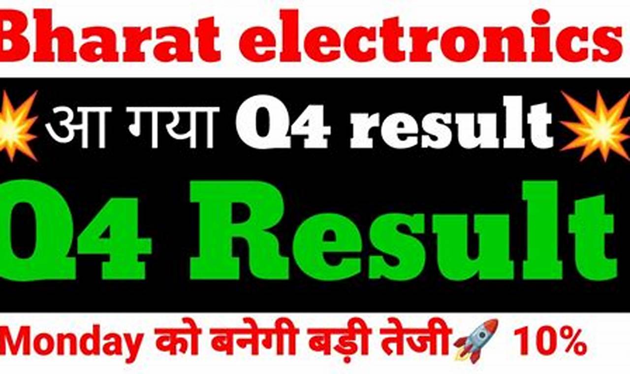 Bharat Electronics Q4 Results 2024 Date Change