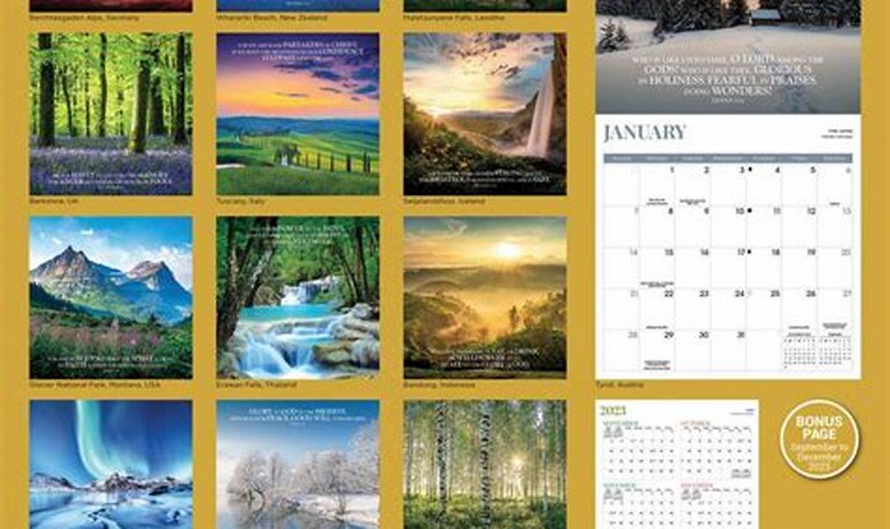 Bible Verse Wall Calendar