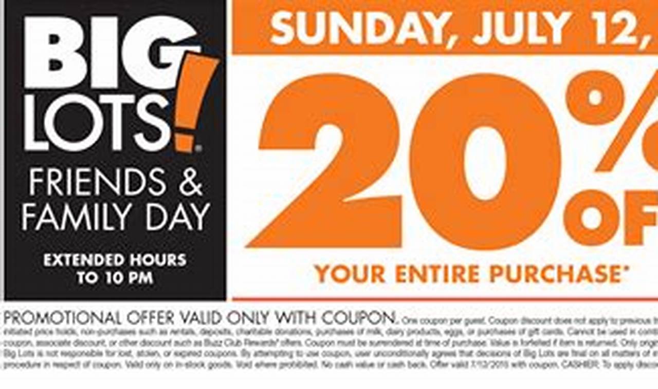 Big Lots Coupons 2024