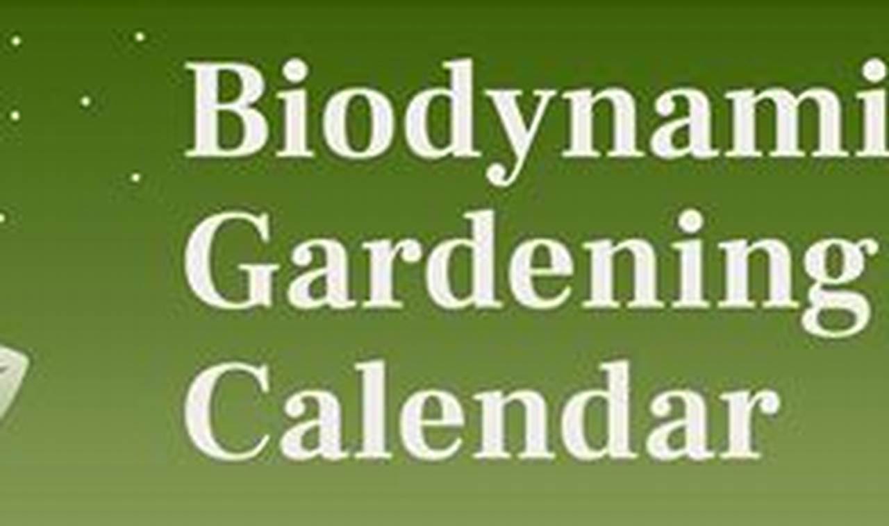 Biodynamic Calendar App