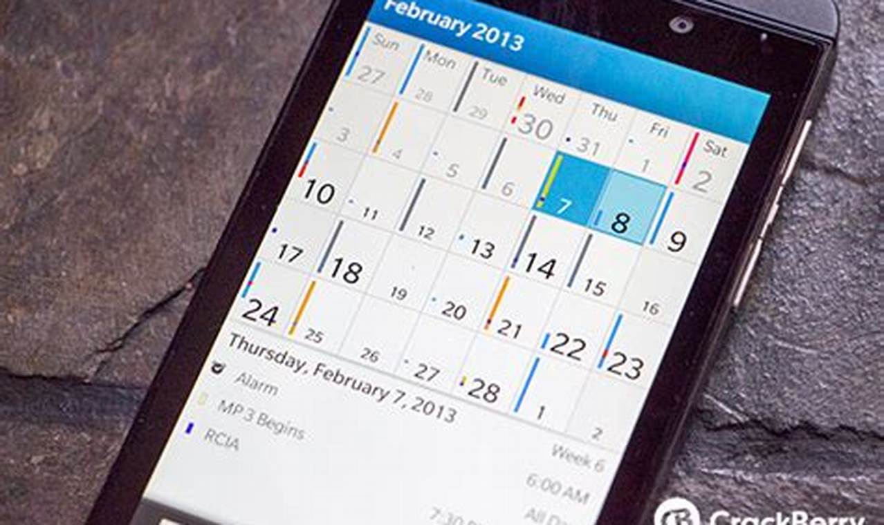 Blackberry 10 Calendar