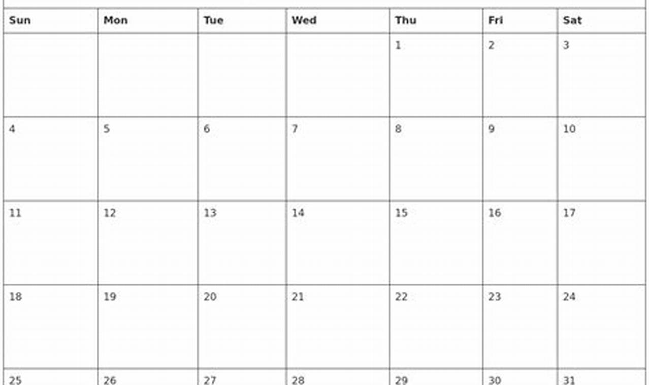 Blank Calendar August And September 2024