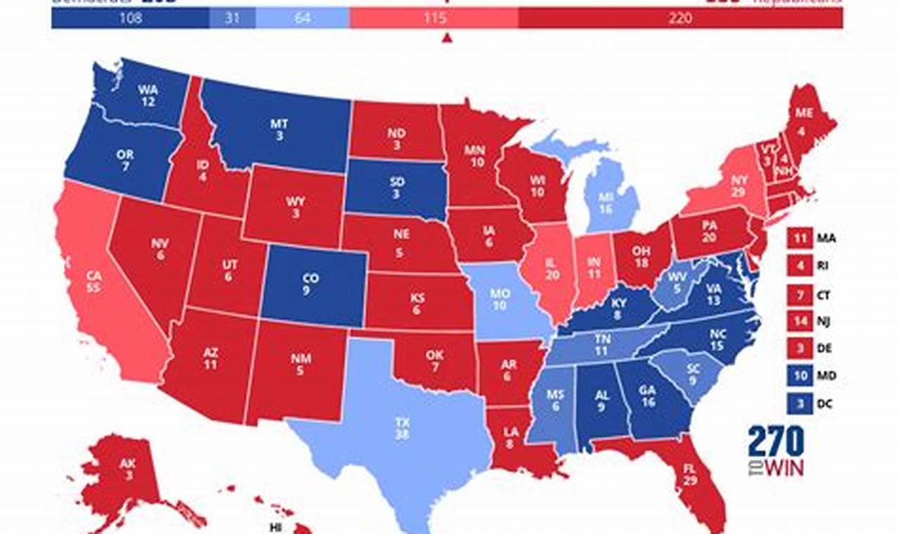 Blue State Map 2024