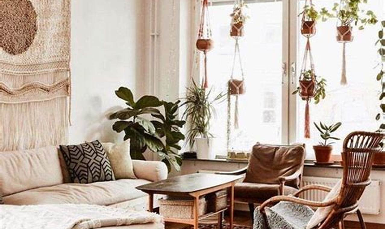 Boho Wohnzimmer - Ein Leitfaden für einen entspannten und stilvollen Raum