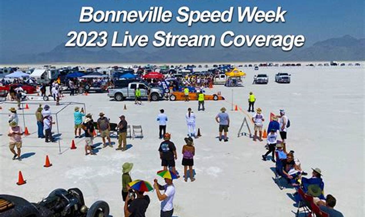 Bonneville Speed Week 2024 Schedule