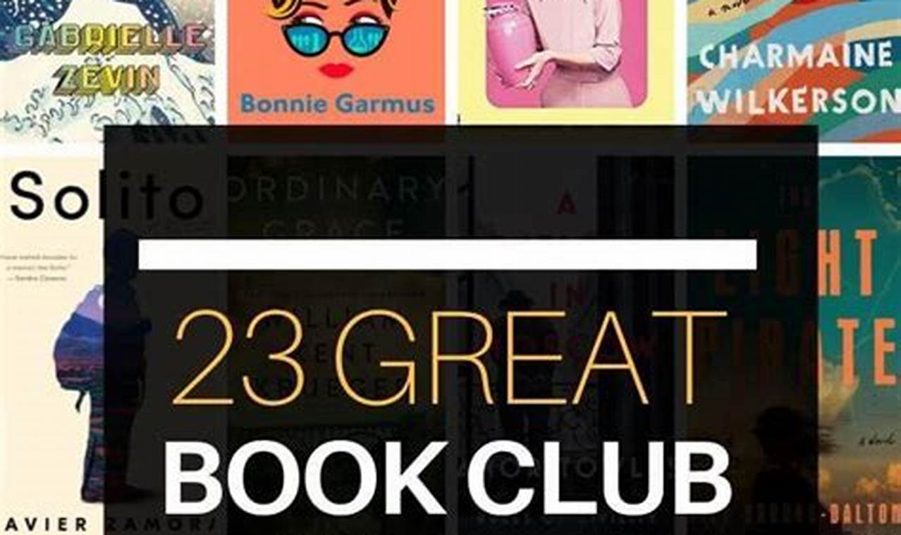 Book Group Suggestions 2024