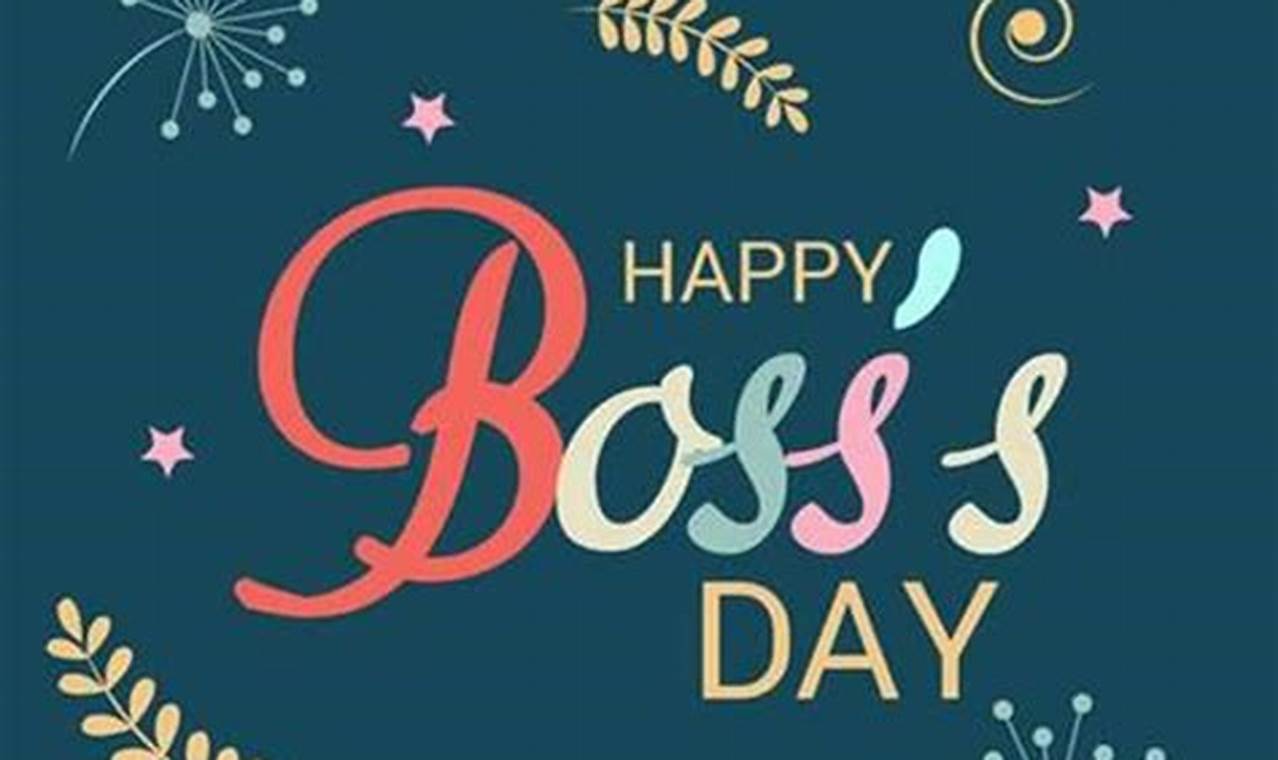 Boss'S Day 2024 Calendar