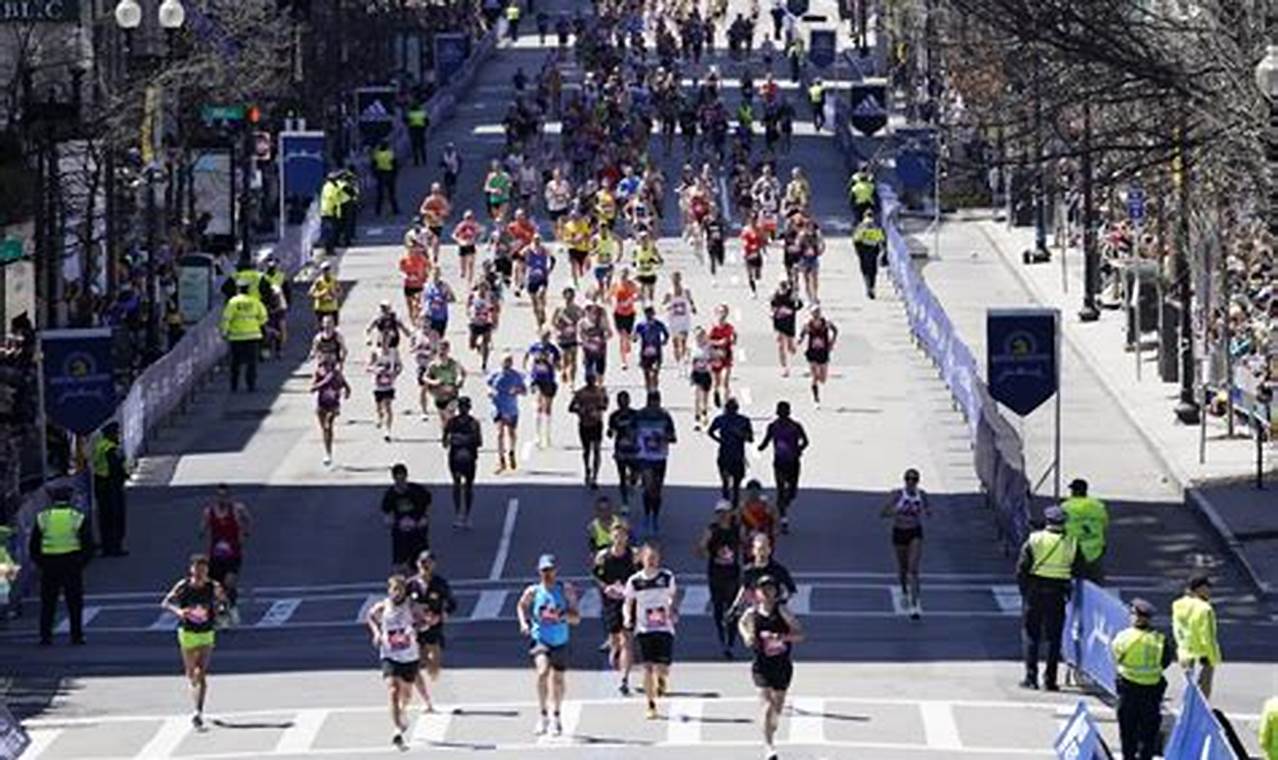 Boston Marathon 2024 Live Finish Line