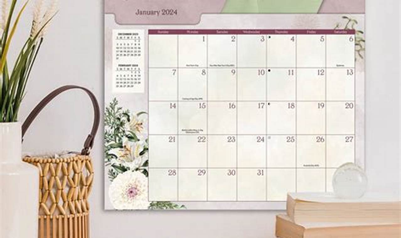 Botanical 2024 Calendar Calculator App