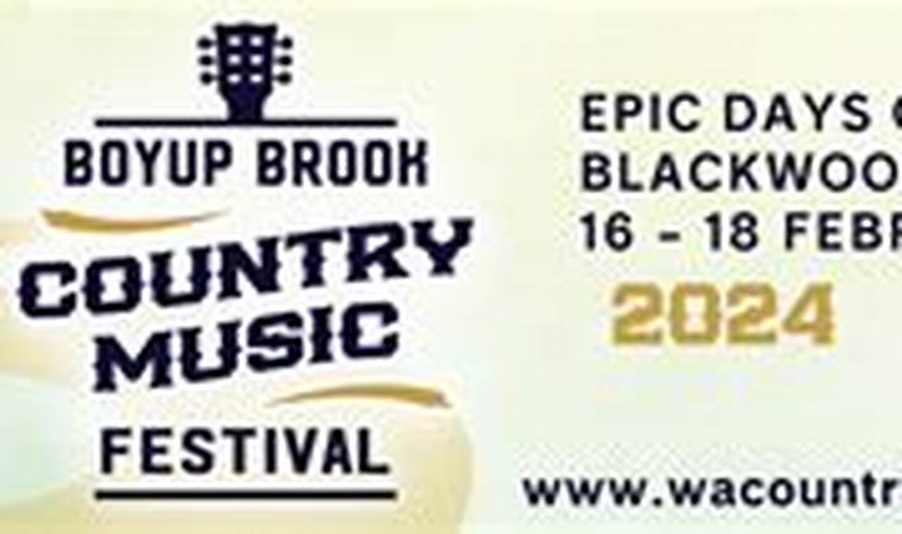 Boyup Brook Country Music Festival 2024