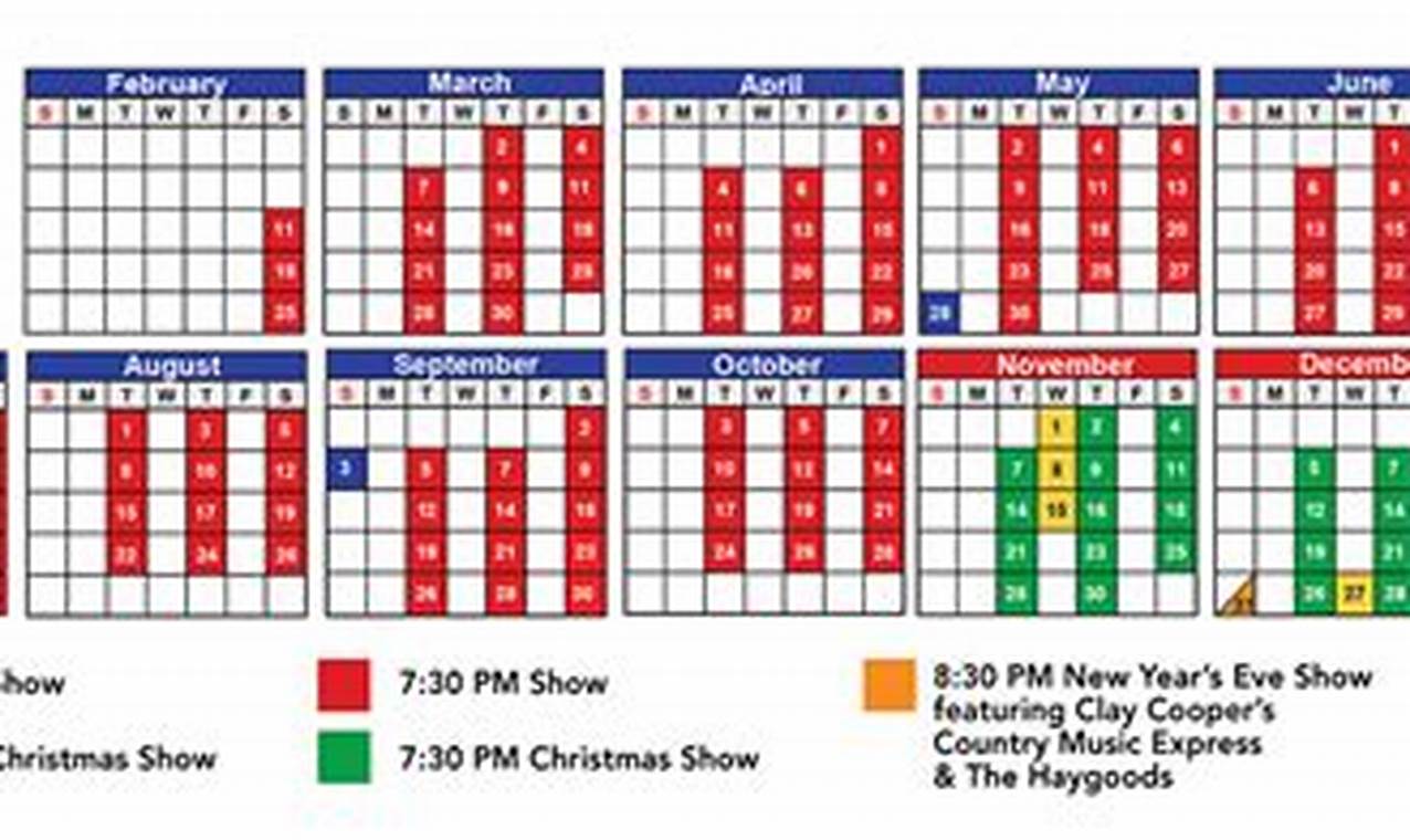 Branson Shows March 2024 Schedule