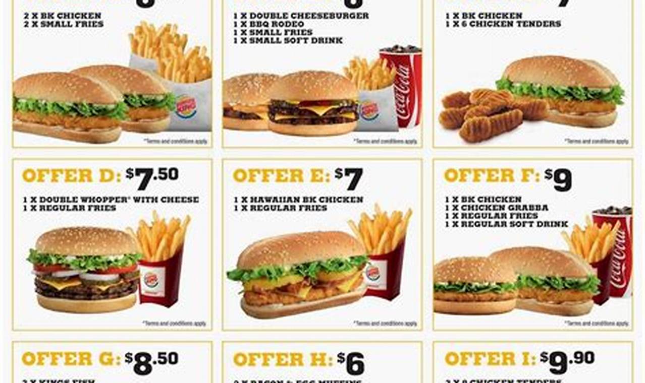 Burger King Coupon Codes 2024 Printable