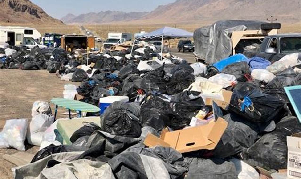 Burning Man 2024 Trash