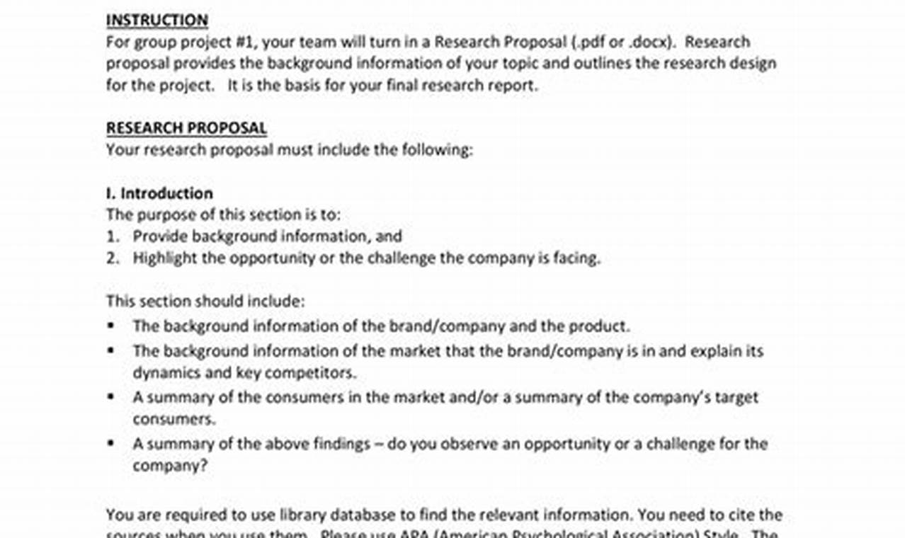 Business Marketing Research Plan Sample