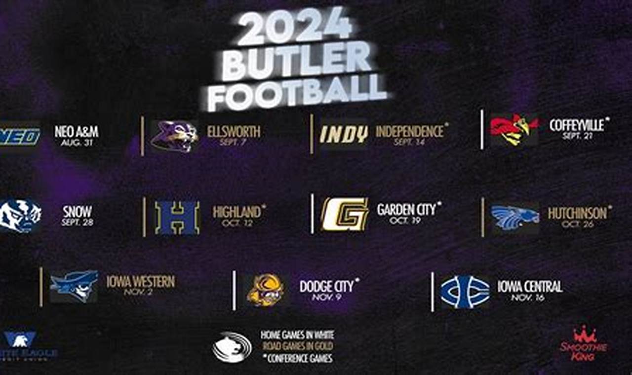 Butler Football Schedule 2024