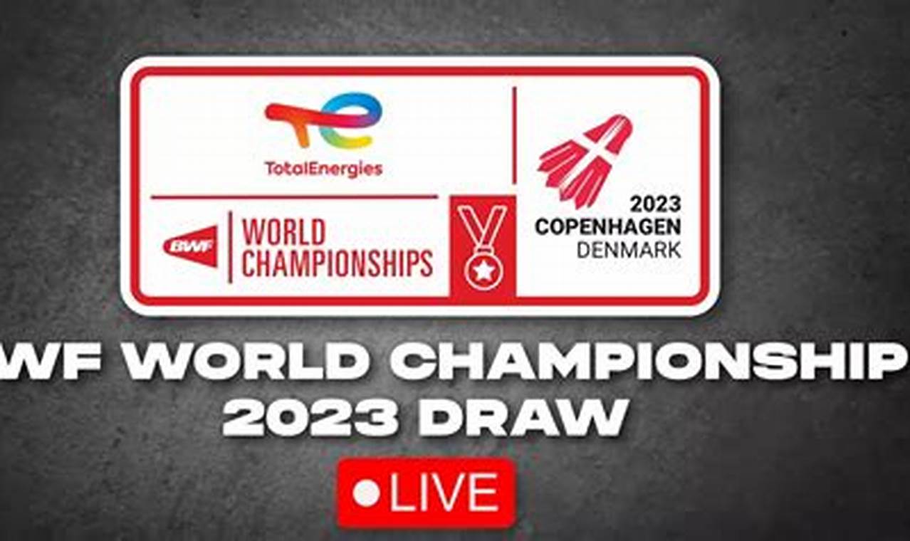 Bwf World Championships 2024 Results