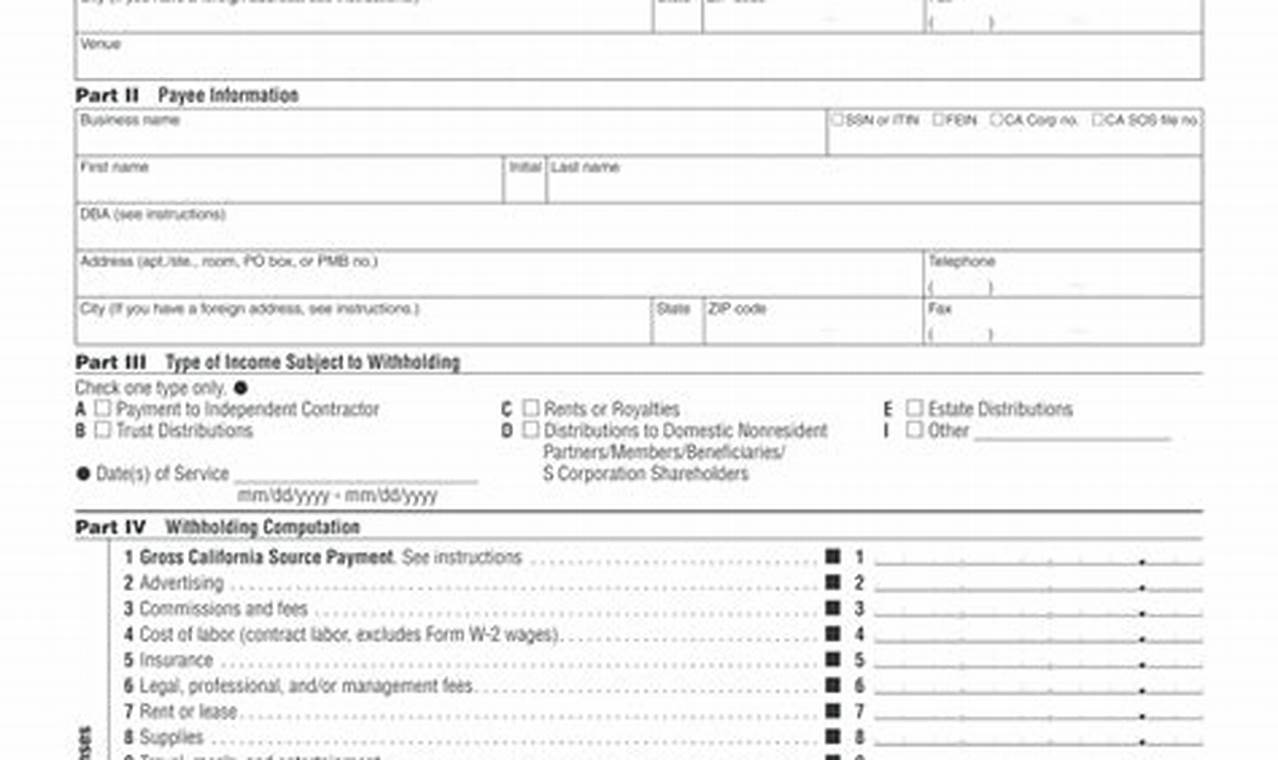 Ca Withholding 2024 Form