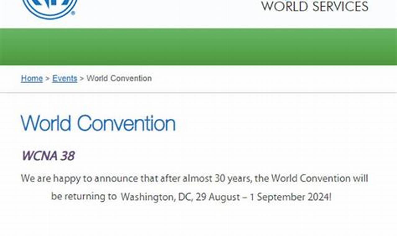 Ca World Convention 2024