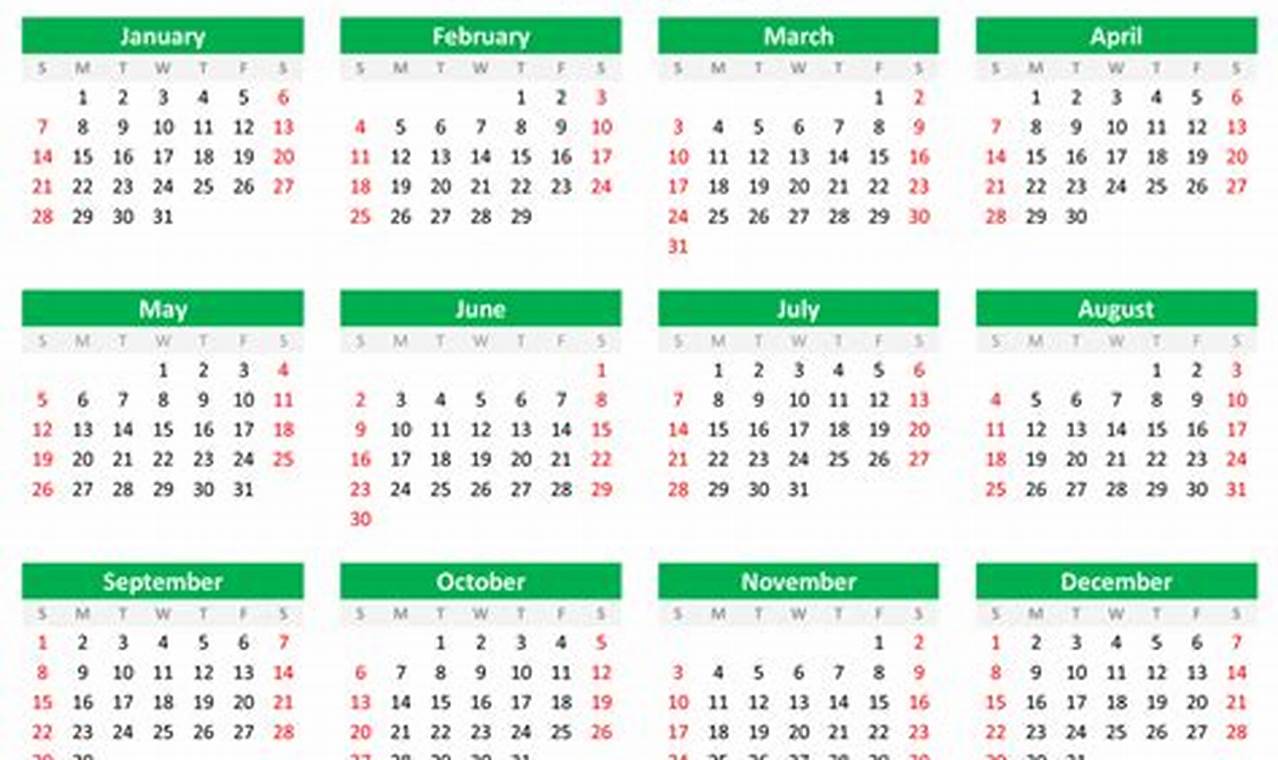 Calendar 2024 Calendar Printable Landscape