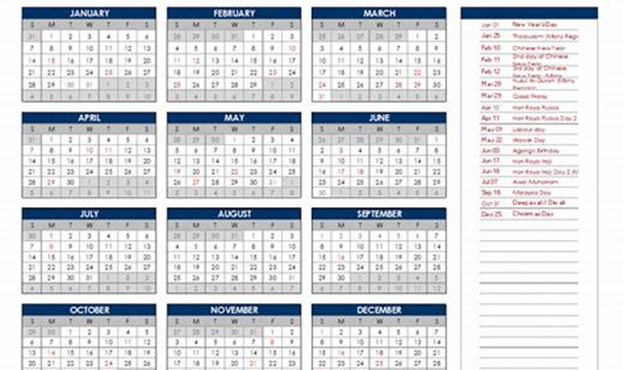 Calendar 2024 Malaysia Planner