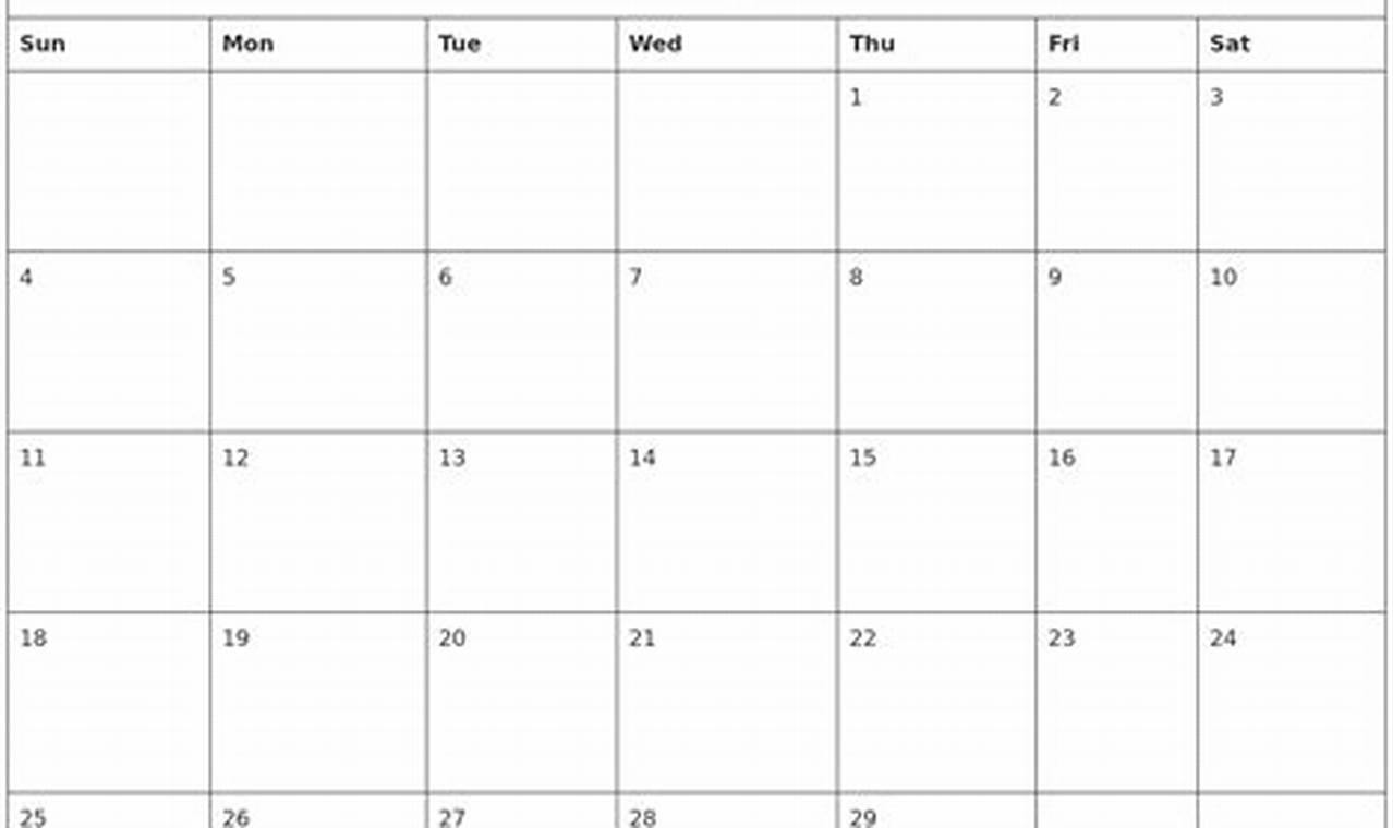 Calendar 2024 Printable February