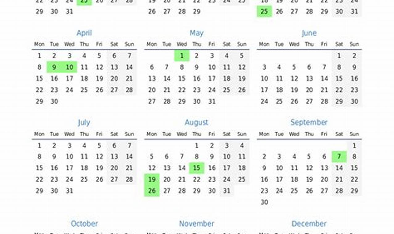 Calendar 2024 With Holidays Mauritius Time