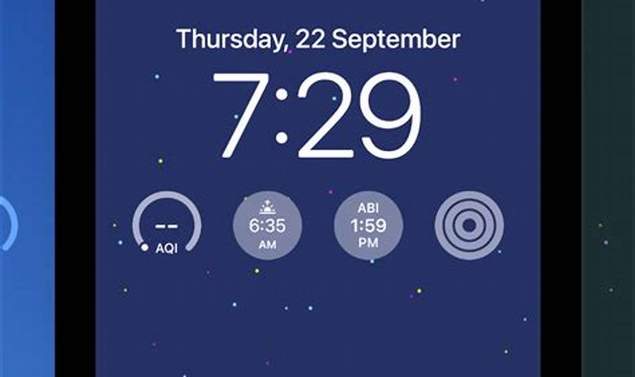 Calendar And Clock On Lock Screen Iphone