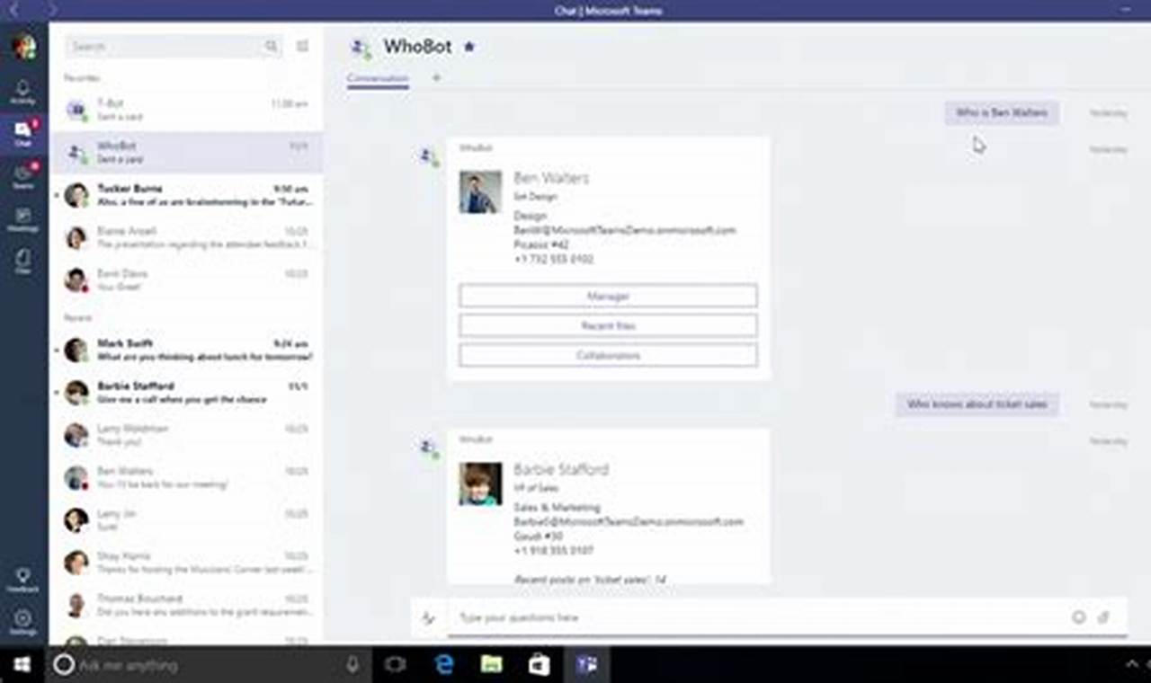 Calendar Bot Microsoft Teams