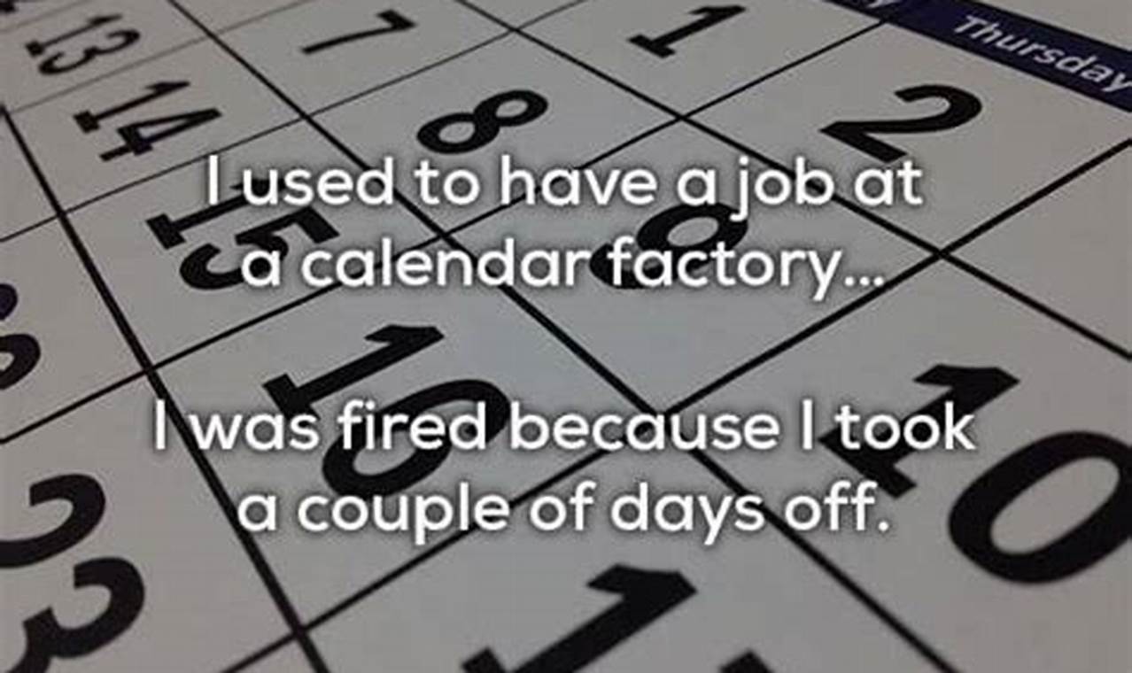 Calendar Factory Joke