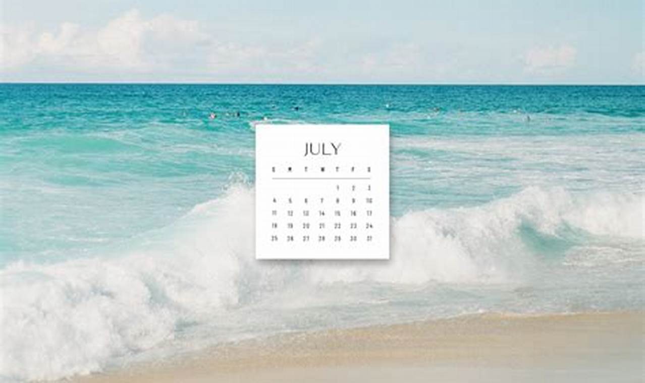 Calendar July 2024 Wallpaper