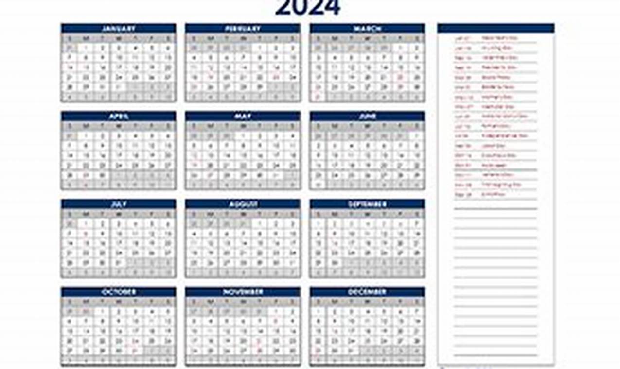 Calendar Lab 2024