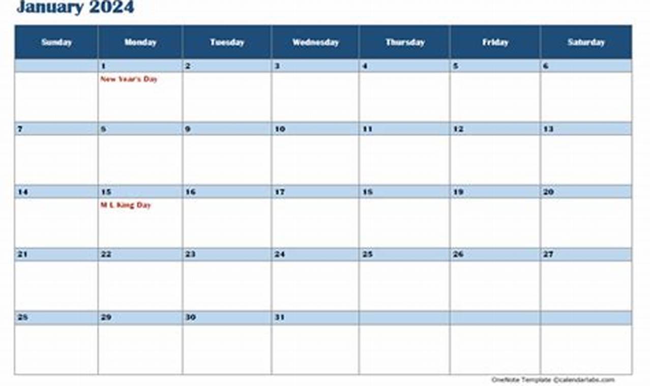 Calendar Labs 2024 Onenote Templates