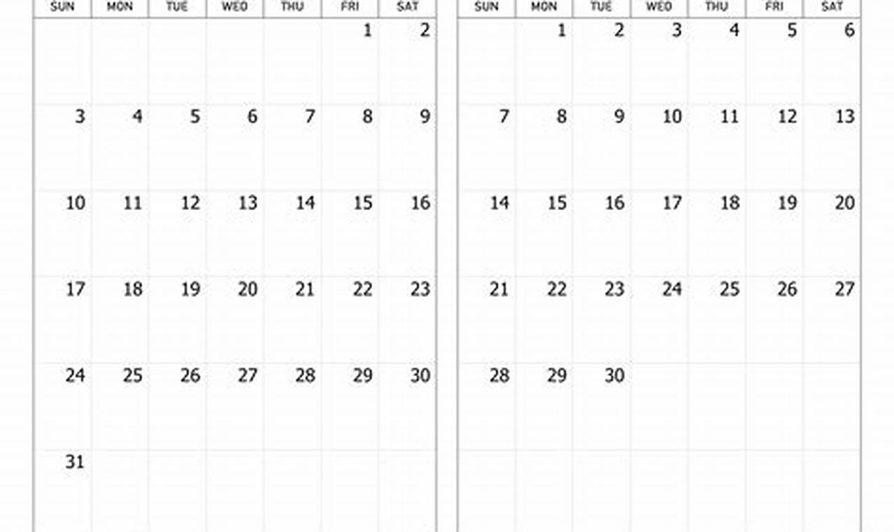 Calendar March 2024 - April 2024
