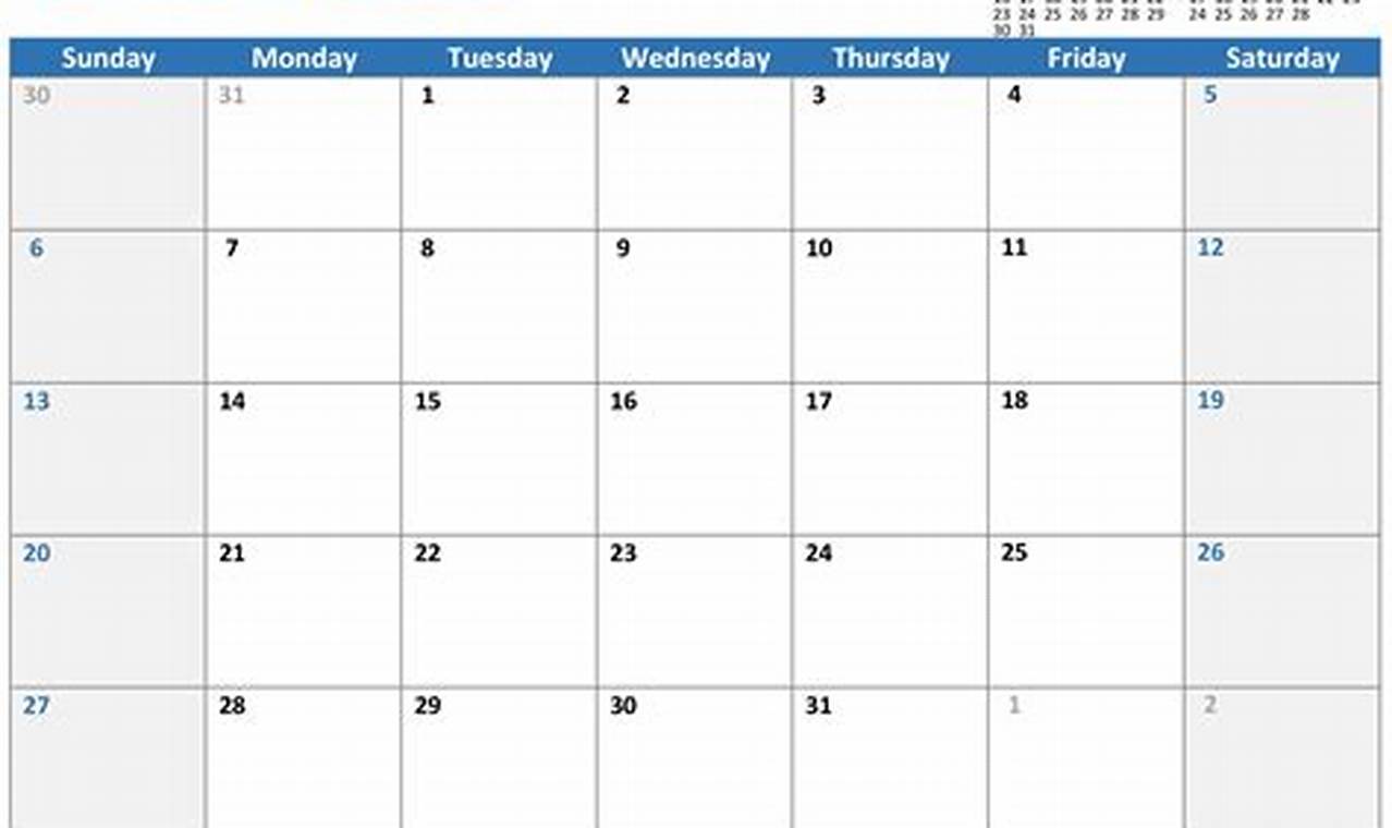 Calendar Microsoft Office