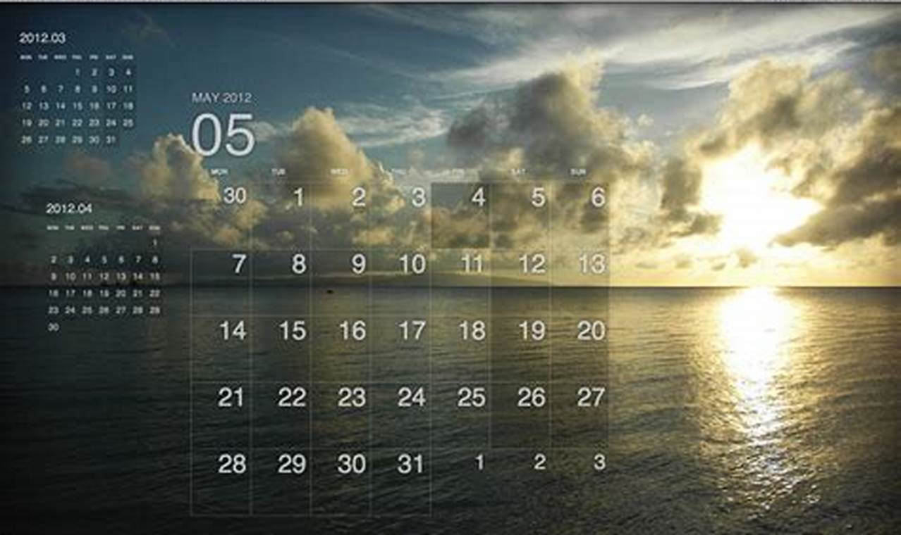 Calendar On Desktop Mac