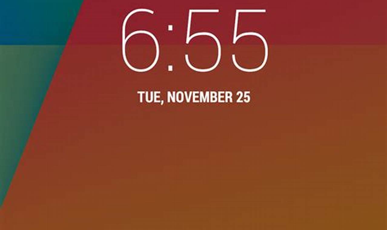 Calendar On Lock Screen Android