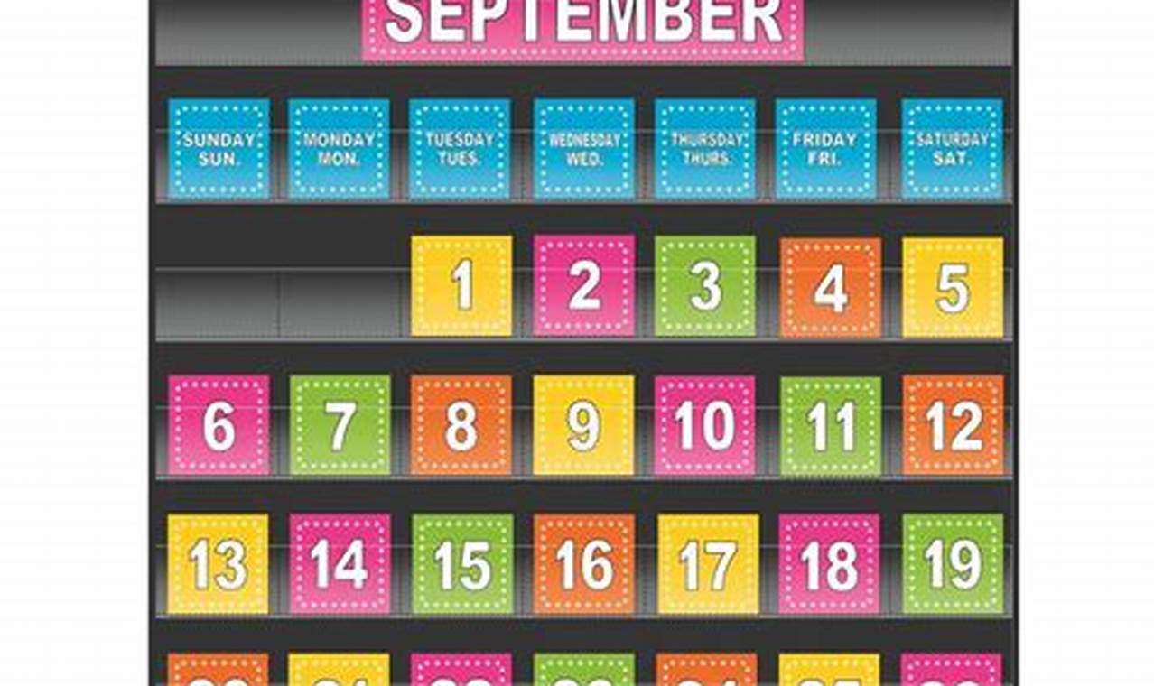 Calendar Pocket Charts