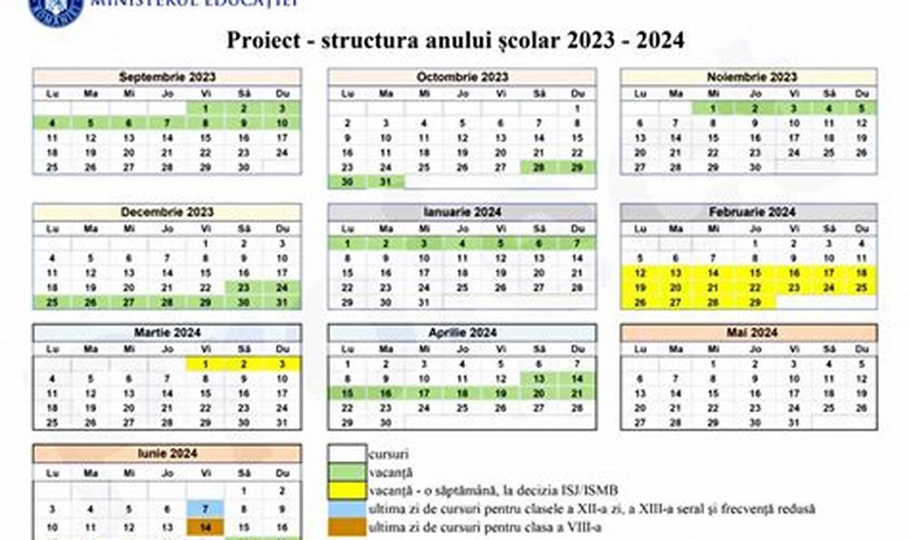 Calendar Scolar 2024 2025 Md